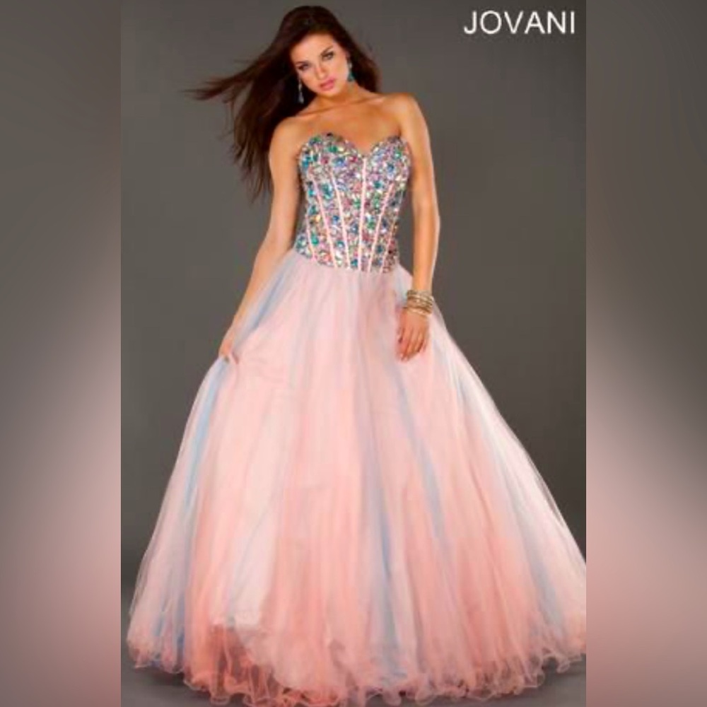 100 Jovani Strapless Princess style Gown